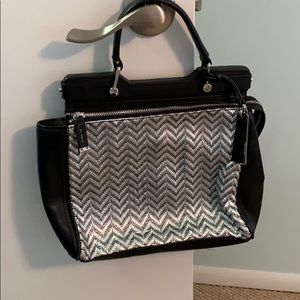 Vince Camuto chevron detailed bag